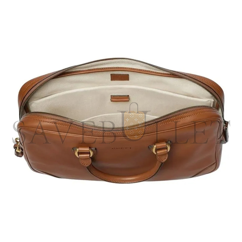 GUCCI GG EMBLEM MEDIUM BRIEFCASE 821149 (40*30*6cm)